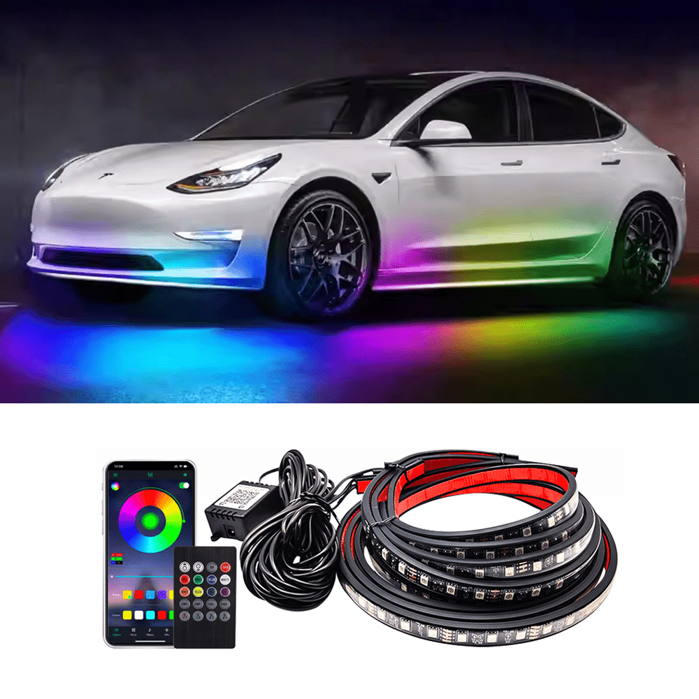 LED Chassis Ambient Lights for Tesla Model 3/Y (4PCS)