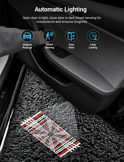 LED Door Projector Puddle Lights for Tesla Model 3 / Y Highland