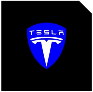 LED Logo Tesla Puddle Lights for Model 3 / Y / S / X