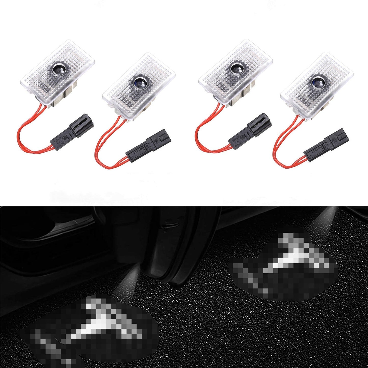 LED Logo Tesla Puddle Lights for Model 3 / Y / S / X