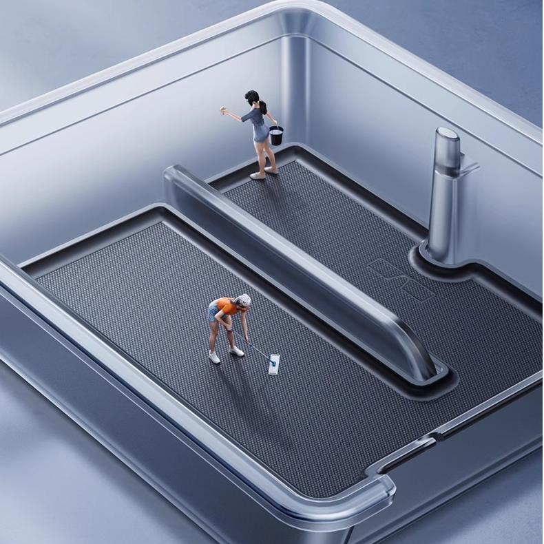 Luminous Center Console Storage Organizer for Model Y Juniper / Model 3 Highland (2PCS)