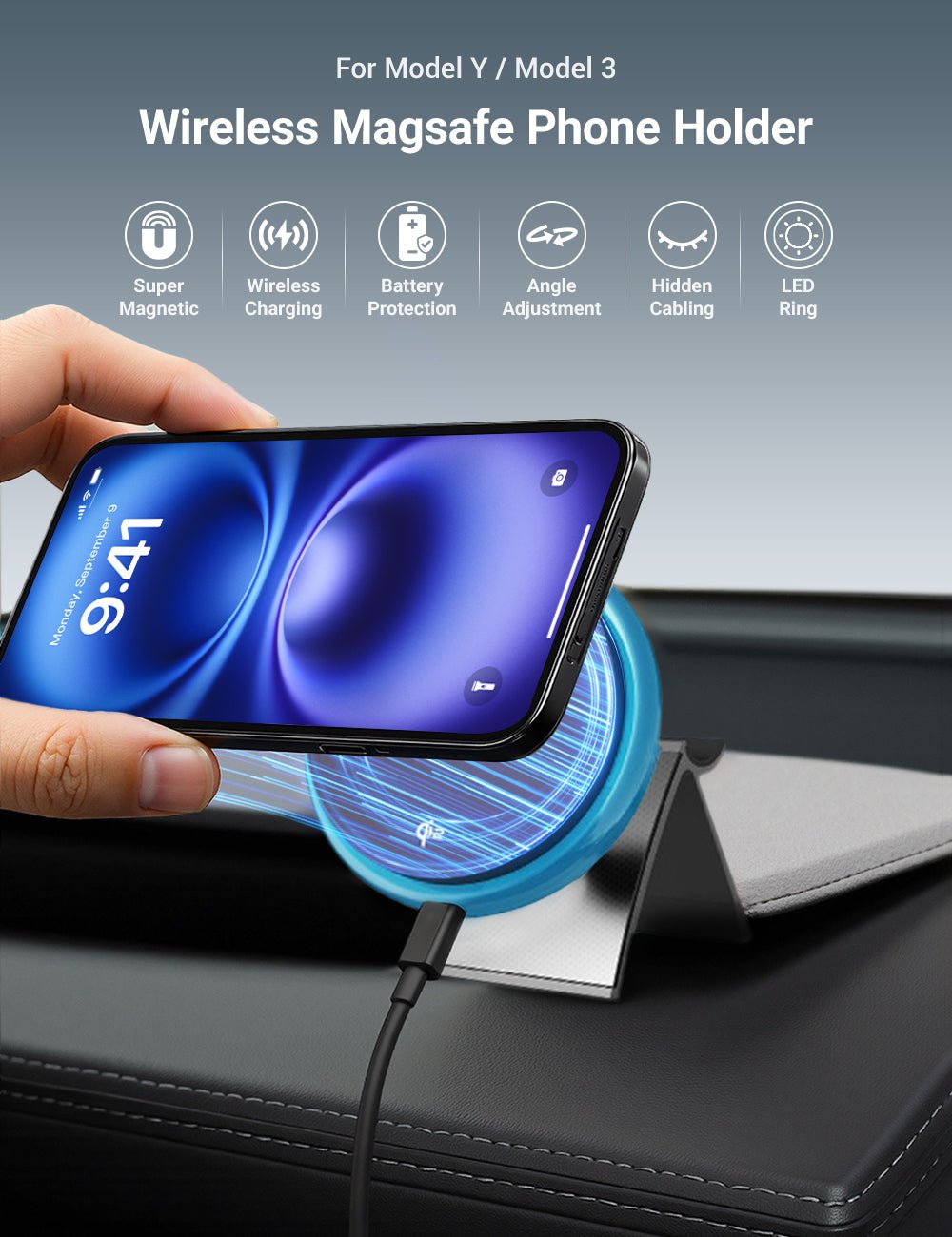 Magsafe Phone Mount for Tesla Model 3 / Model Y