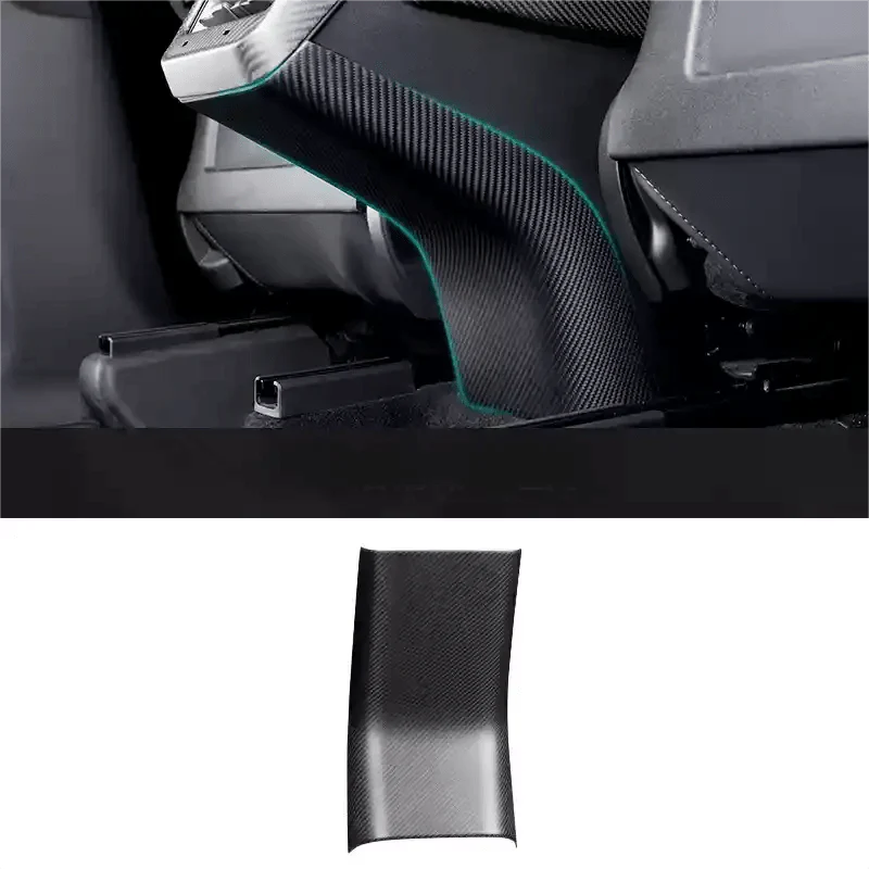 Model 3 / Y Backseat Center Console Base Cap - Carbon Fiber Interior Mods