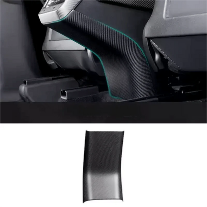 Model 3 / Y Backseat Center Console Base Cap - Carbon Fiber Interior Mods