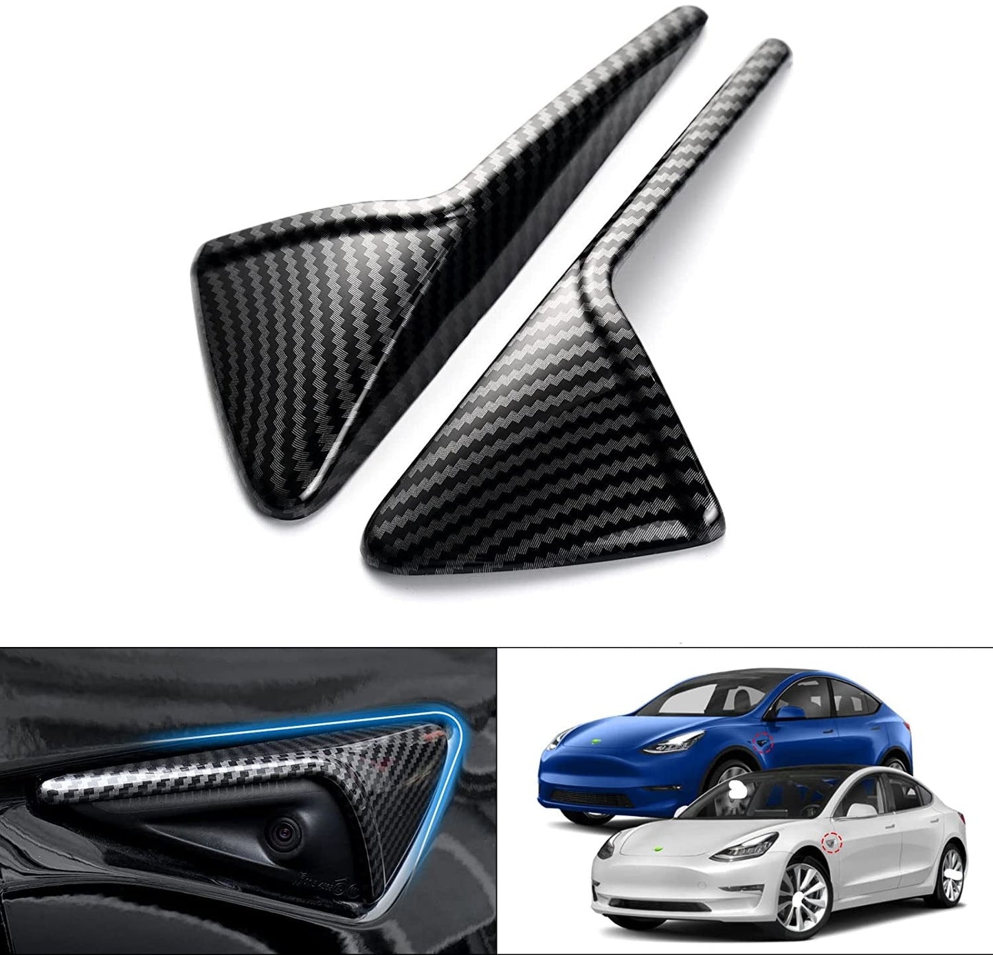 Turn Signal Side Camera Cover For Tesla Model 3/Y  ( 1 Pair )