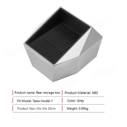 Model Y Rear Seat Storage Box | Trash can
