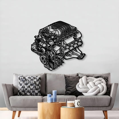 2018 Challenger HEMI Metal Engine Block Wall Art - MTEB-0002