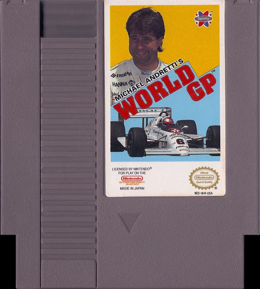 Loose NES Cart - Michael Andretti's World GP