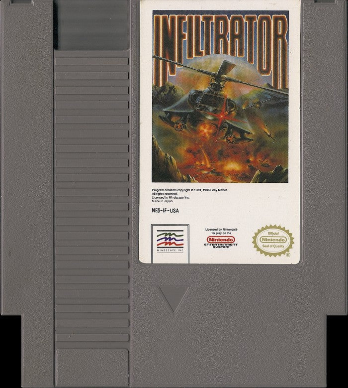 Loose NES Cart - Infiltrator