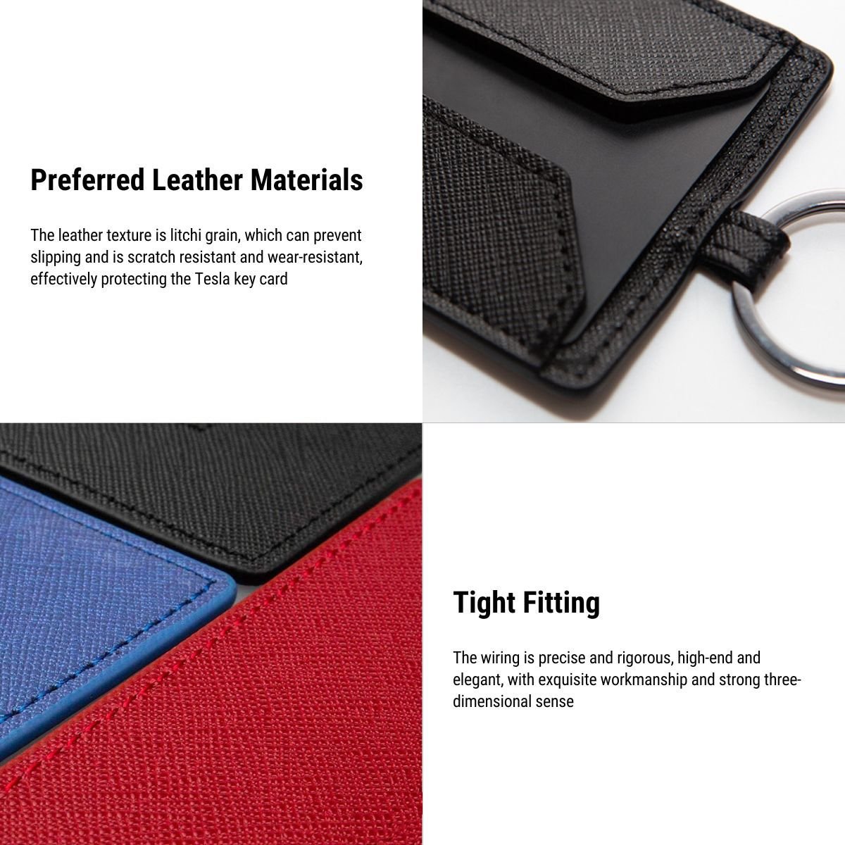 Non-Slip Wear Key Card Cover for Tesla