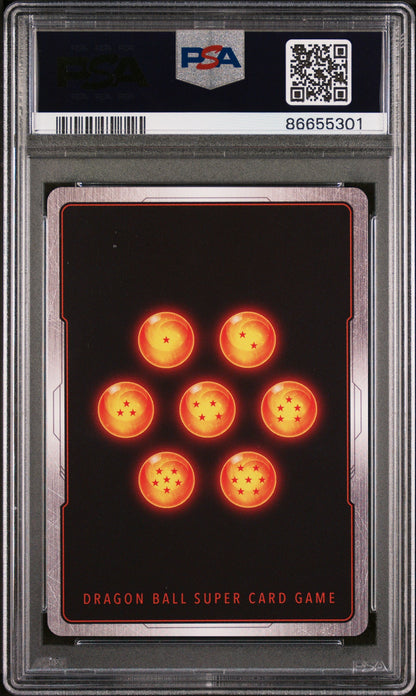 2022 DRAGON BALL SUPER MYTHIC BOOSTER SS2 TRUNKS/HRC.PRSCT. #P-219 - PSA 10