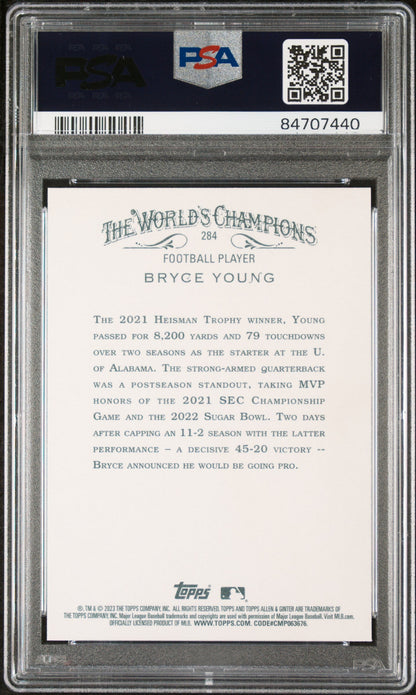 2023 TOPPS ALLEN & GINTER BRYCE YOUNG  #284 - PSA 10 ROOKIE CARD