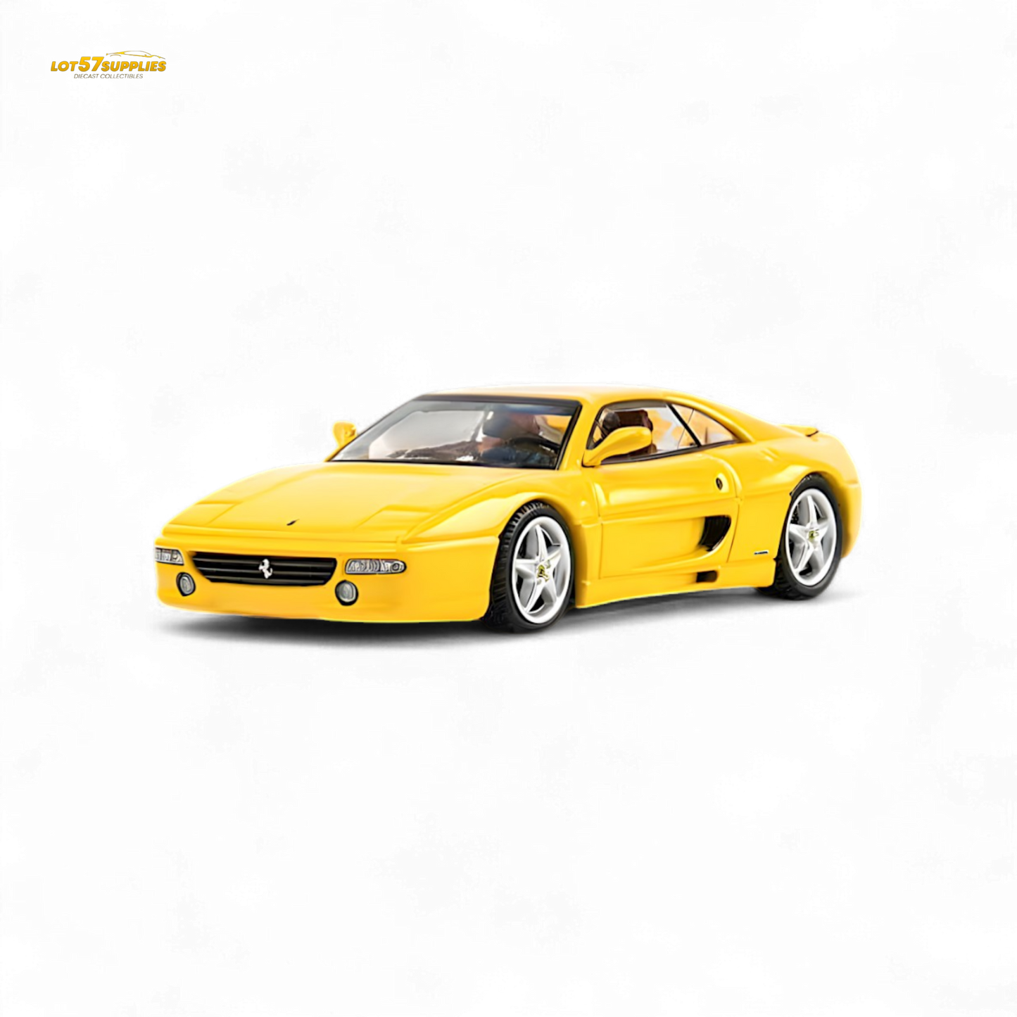 TPC F355 challenge Diecast Model in Modena Yellow 1:64