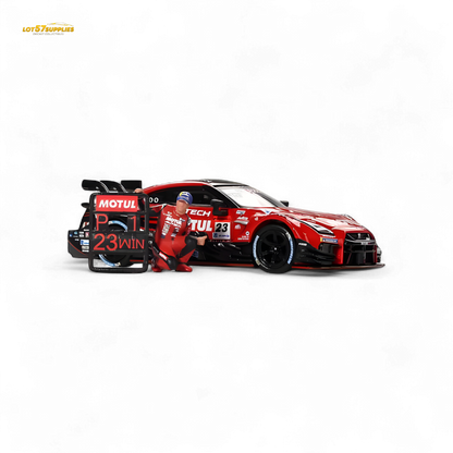 Mini-GT Nissan GT-R Nismo #23 "MOTUL AUTECH GT-T 2021" w/ Figure #875 1:64