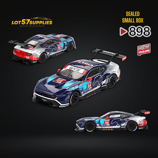 (Pre-Order) Mini-GT Ford Mustang GT3 #64 FMM 2024 IMSA Daytona 24 Hrs #898 1:64