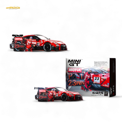 Mini-GT Nissan GT-R Nismo #23 "MOTUL AUTECH GT-T 2021" w/ Figure #875 1:64