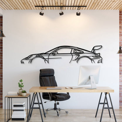 911 GT3 RS Model 992 Metal Car Wall Art  - MT0860