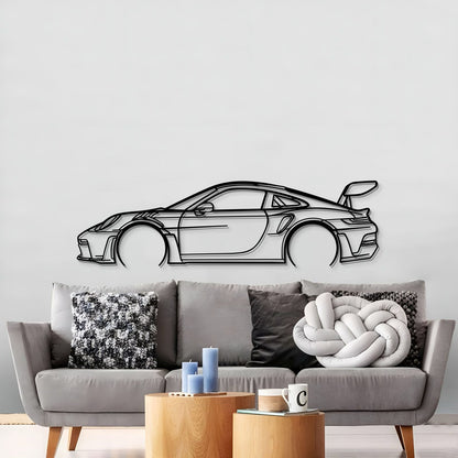 911 GT3 RS Model 992 Detailed Metal Car Wall Art - MT0859