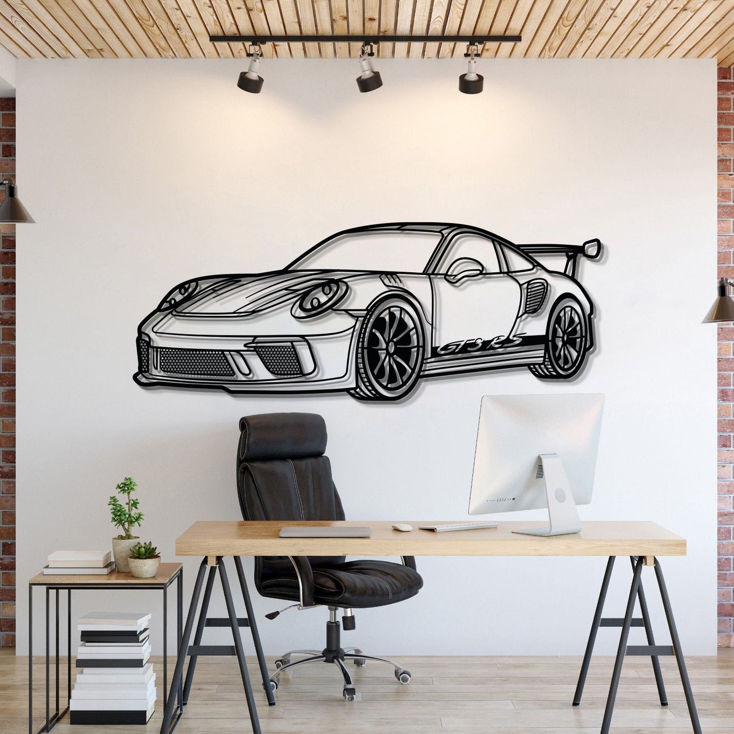 911 GT3 RS 992 Perspective Metal Car Wall Art - MT0460
