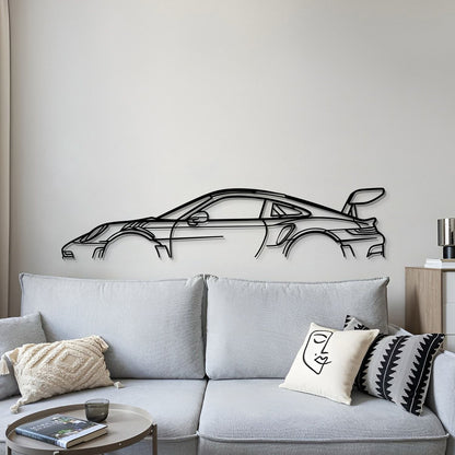 911 GT3 RS Model 992 Metal Car Wall Art  - MT0860