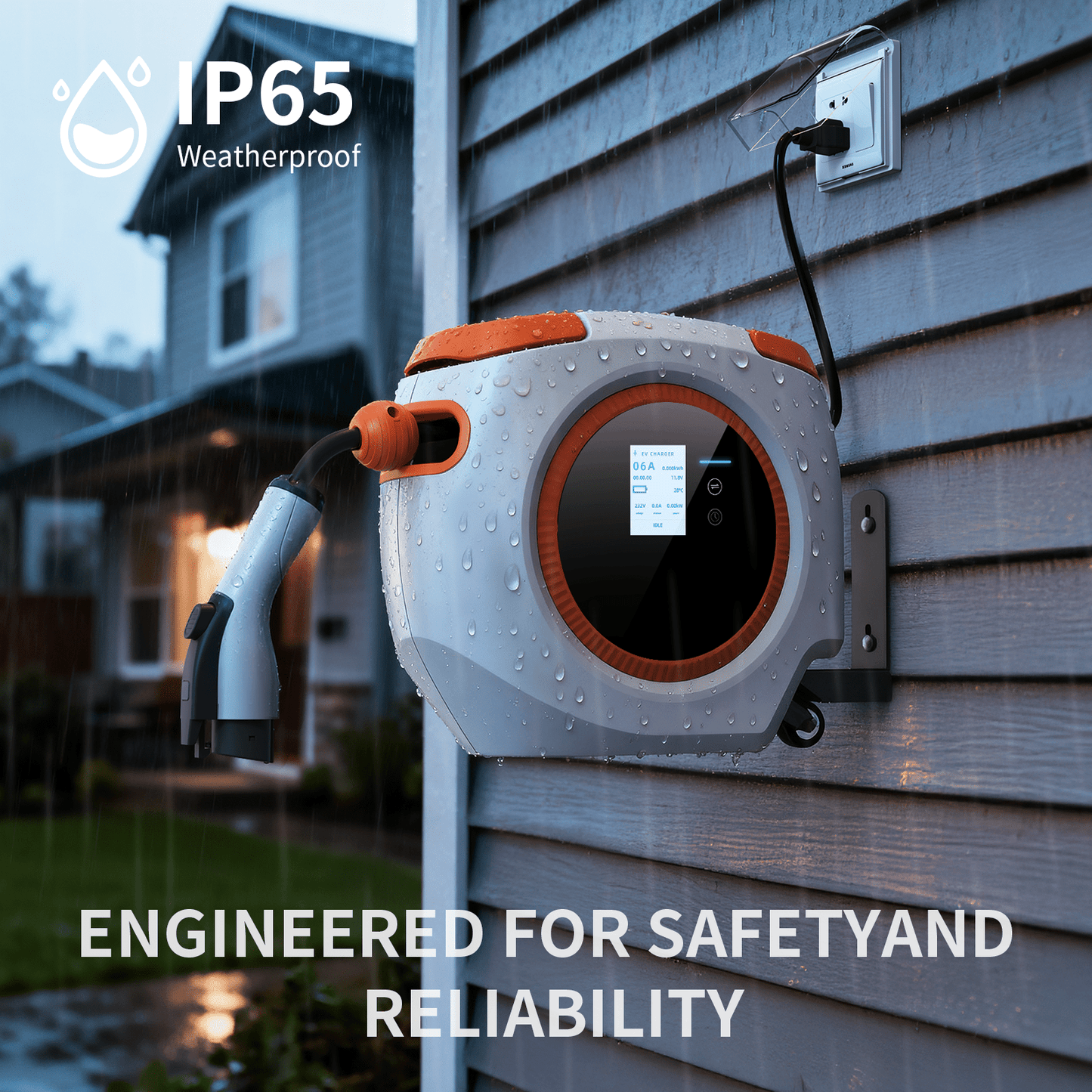 Portable EV Charger | 3.5KW AC | APP Control Wallbox