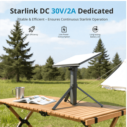 Portable Power & Mounting System for Starlink Mini | 45000mAh Battery Tripod Stand