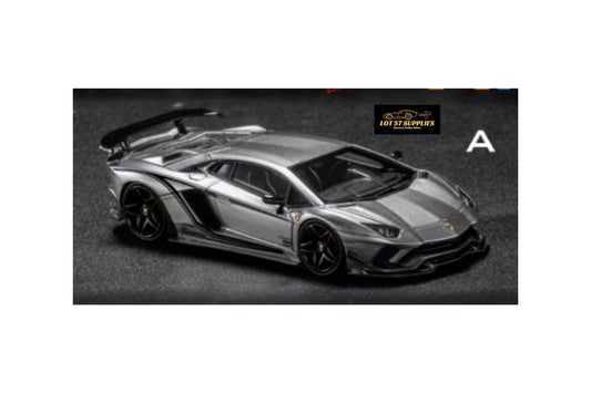(Pre-Order) YM Model Lamborghini Aventador S "Advance Edition Rowen" Silver 1:64