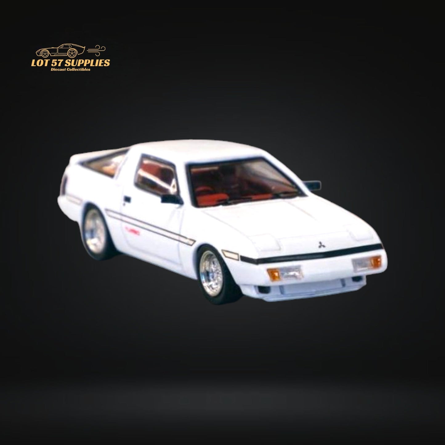 Tarmac Works Road64 Mitsubishi Starion White T645-055-WHT 1:64