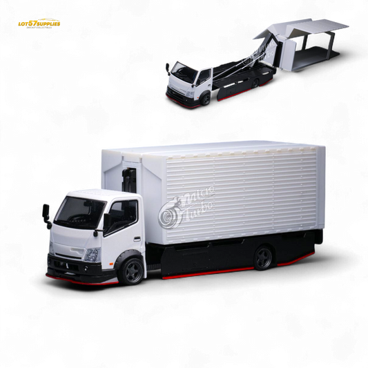 MicroTurbo HINO 300 Custom Wing Truck Limited to 1,000 Pcs & Stickers Included 1:64
