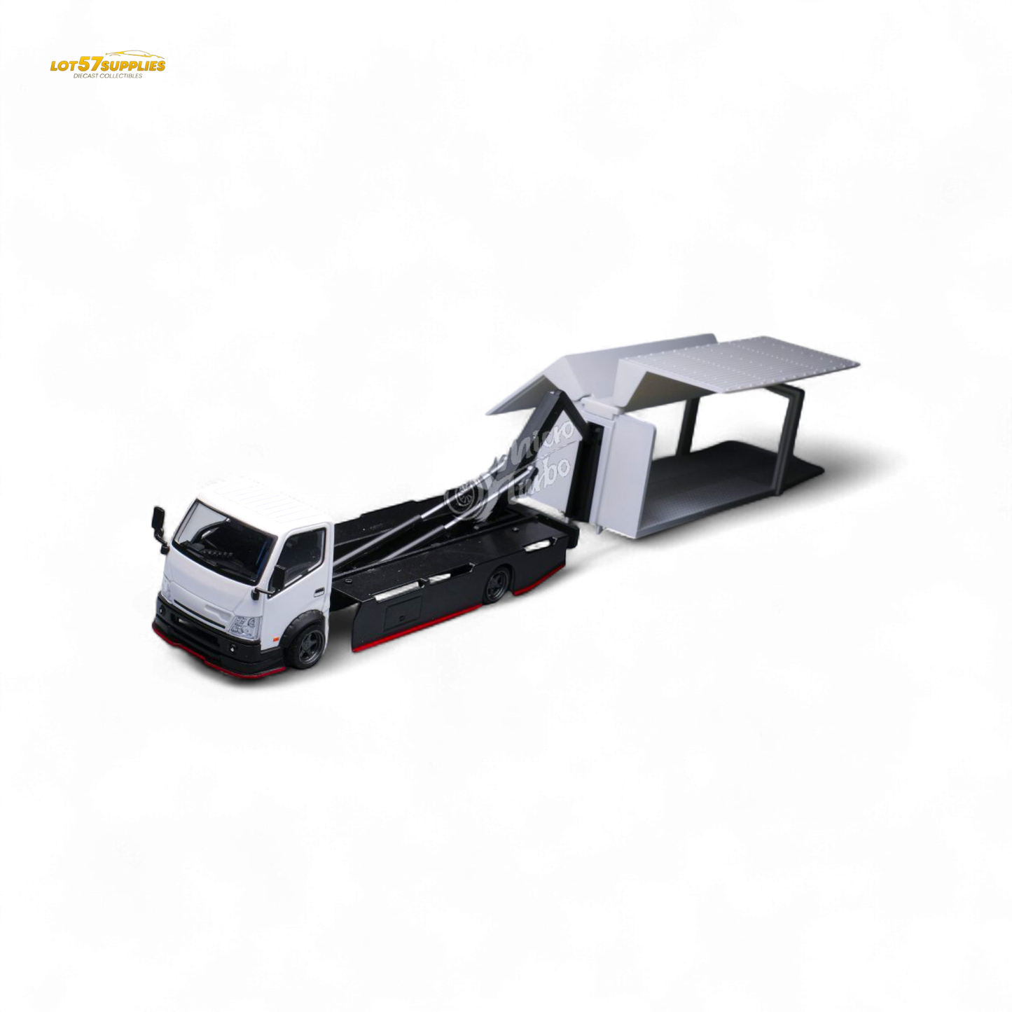 MicroTurbo HINO 300 Custom Wing Truck Limited to 1,000 Pcs & Stickers Included 1:64