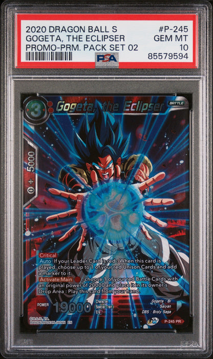 2020 DRAGON BALL SUPER GOGETA, THE ECLIPSER #P-245 - PSA 10