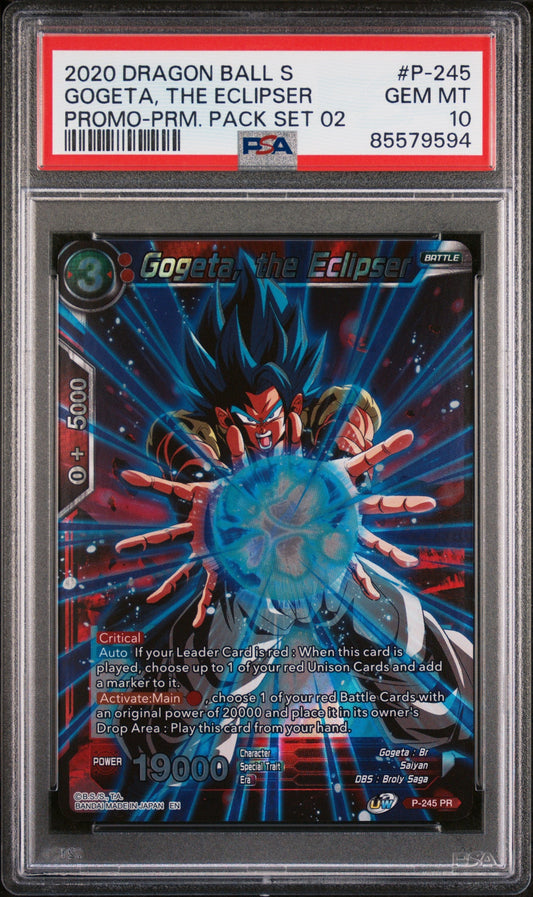 2020 DRAGON BALL SUPER GOGETA, THE ECLIPSER #P-245 - PSA 10