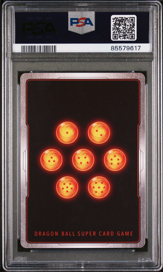 2018 DRAGON BALL SUPER MIRACULOUS REVIVAL BLK MSK SYN, SPLNTRNG #P-075 - PSA 10