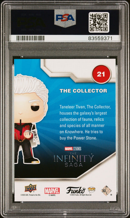 2023 UPPER DECK FUNKO POP MARVEL  THE COLLECTOR FACSIMILE SIGNATURE #21  PSA 9