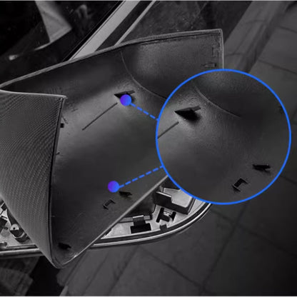 Real Carbon Fiber Mirror Covers Replacement for Model S / X
