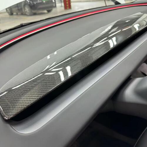 Real Carbon Fiber Replacement Dashboard Cover for Model 3 Highland / Model Y Juniper