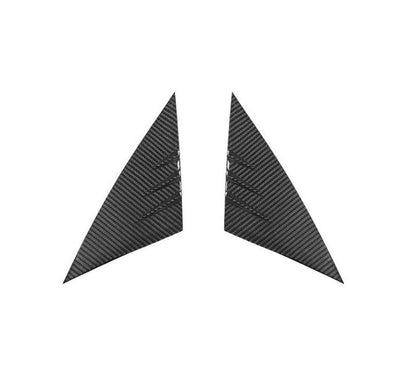 Real Dry Carbon Fiber A-Pillar Accent Overlays for Model 3 / Y