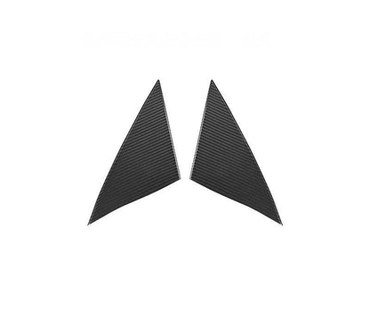 Real Dry Carbon Fiber A-Pillar Accent Overlays for Model 3 / Y