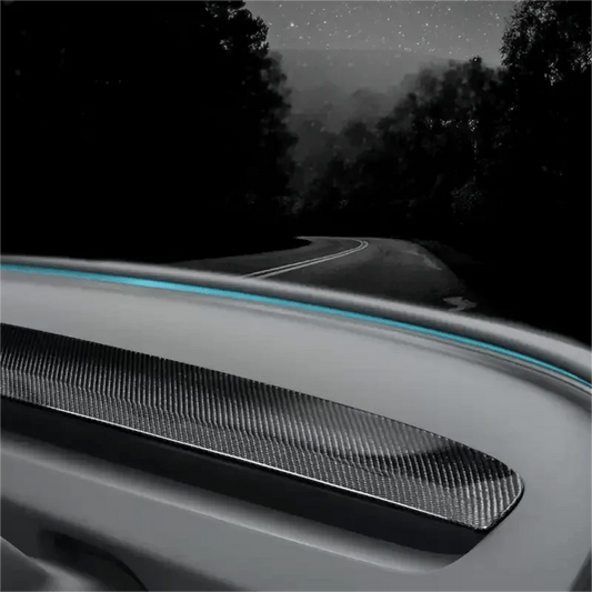 Real Dry Carbon Fiber Dash Cover Overlay for Model 3 Highalnd & New Model Y