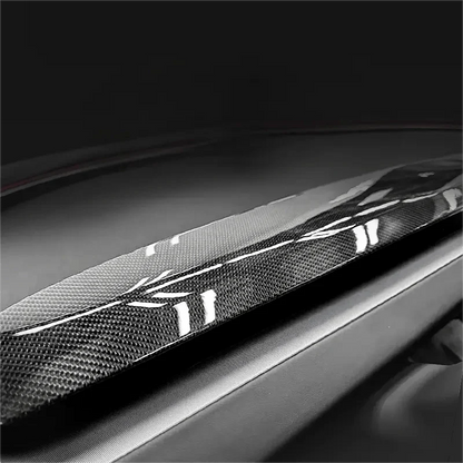 Real Dry Carbon Fiber Dash Cover Overlay for Model 3 Highalnd & New Model Y