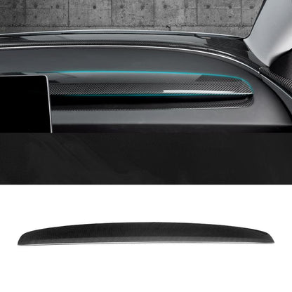 Real Dry Carbon Fiber Dash Cover Overlay for Model 3 Highalnd & New Model Y