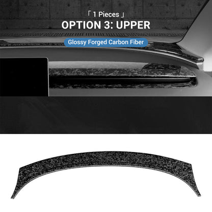 TESERY Real Dry Carbon Fiber Dashboard Cover Overlay for Model 3 Highland / Model Y Juniper