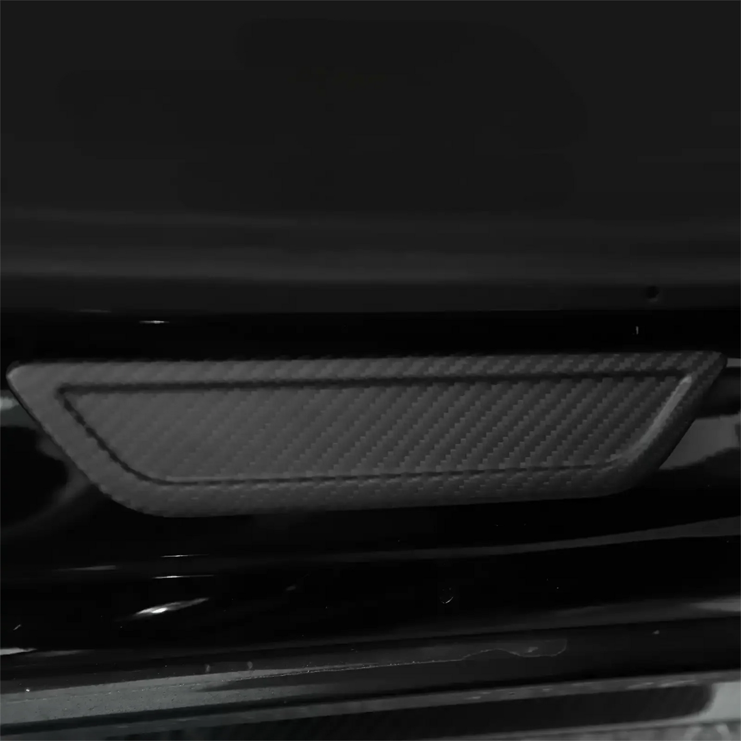 Real Dry Carbon Fiber Door Sill Strip Overlay for Model 3 / Y