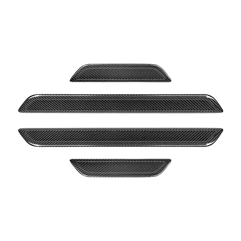 Real Dry Carbon Fiber Door Sill Strip Overlay for Model 3 / Y