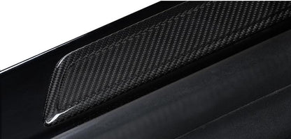Real Dry Carbon Fiber Door Sill Strip Overlay for Model 3 / Y