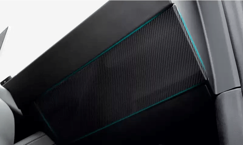 Real Dry Carbon Fiber Glove Box Cover Overlay for Model Y / 3
