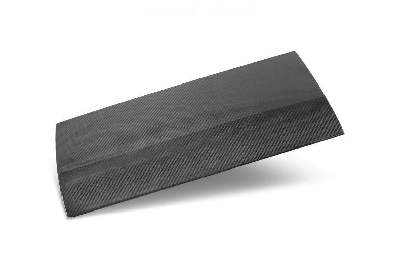 Real Dry Carbon Fiber Glove Box Cover Overlay for Model Y / 3