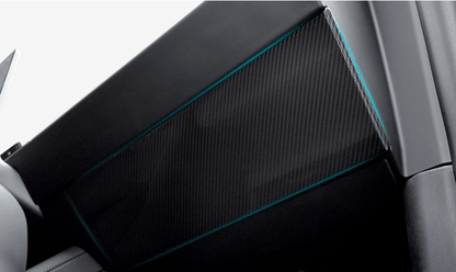 Real Dry Carbon Fiber Glove Box Cover Overlay for Model Y / 3