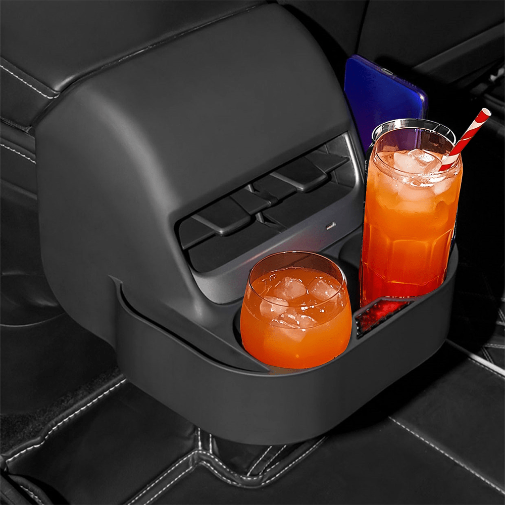 Rear Air Vent Cup Holder Storage Box For Tesla Model 3/Y