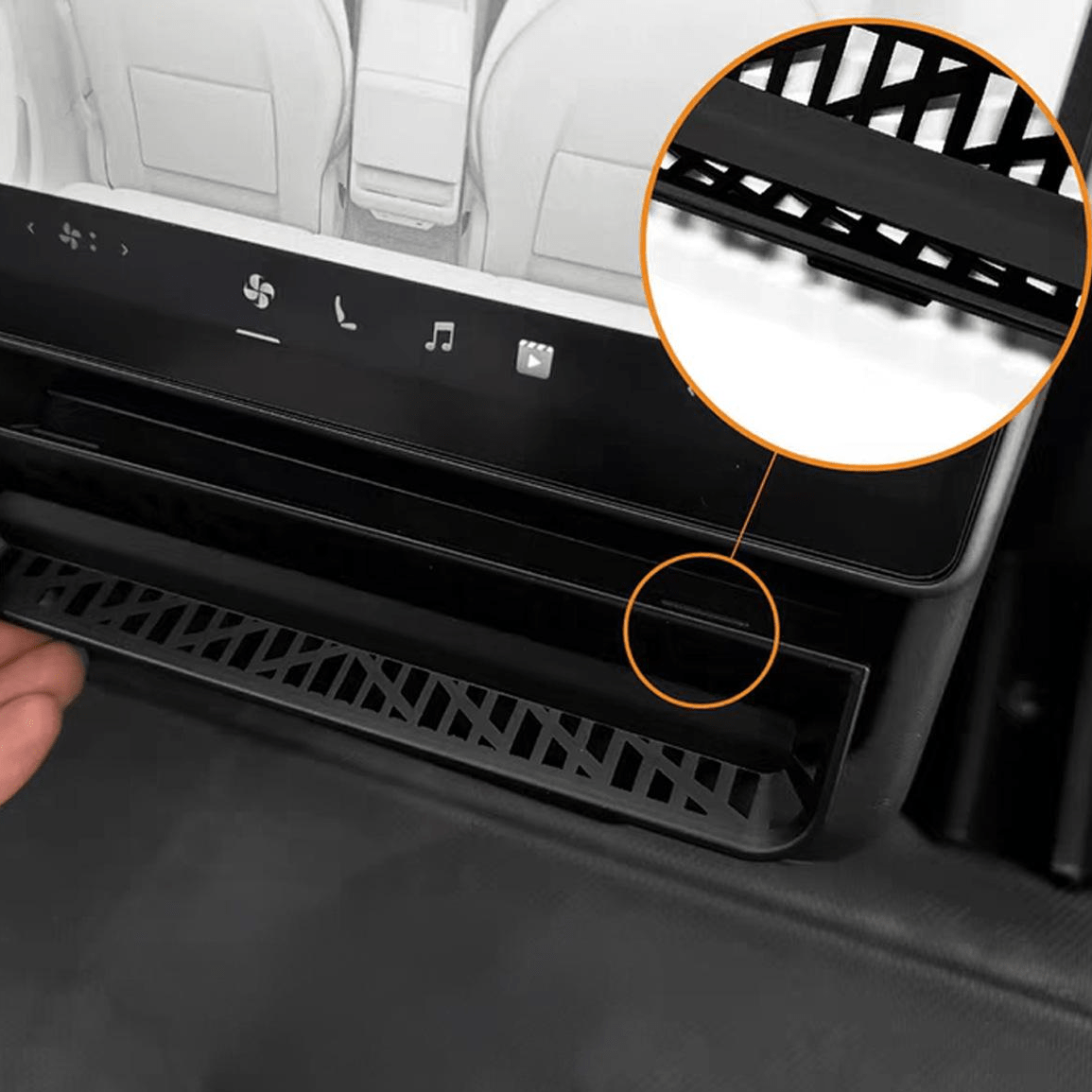 Rear Air Vent Screen Protector Frame for Tesla Model 3 Highland & Model Y Juniper